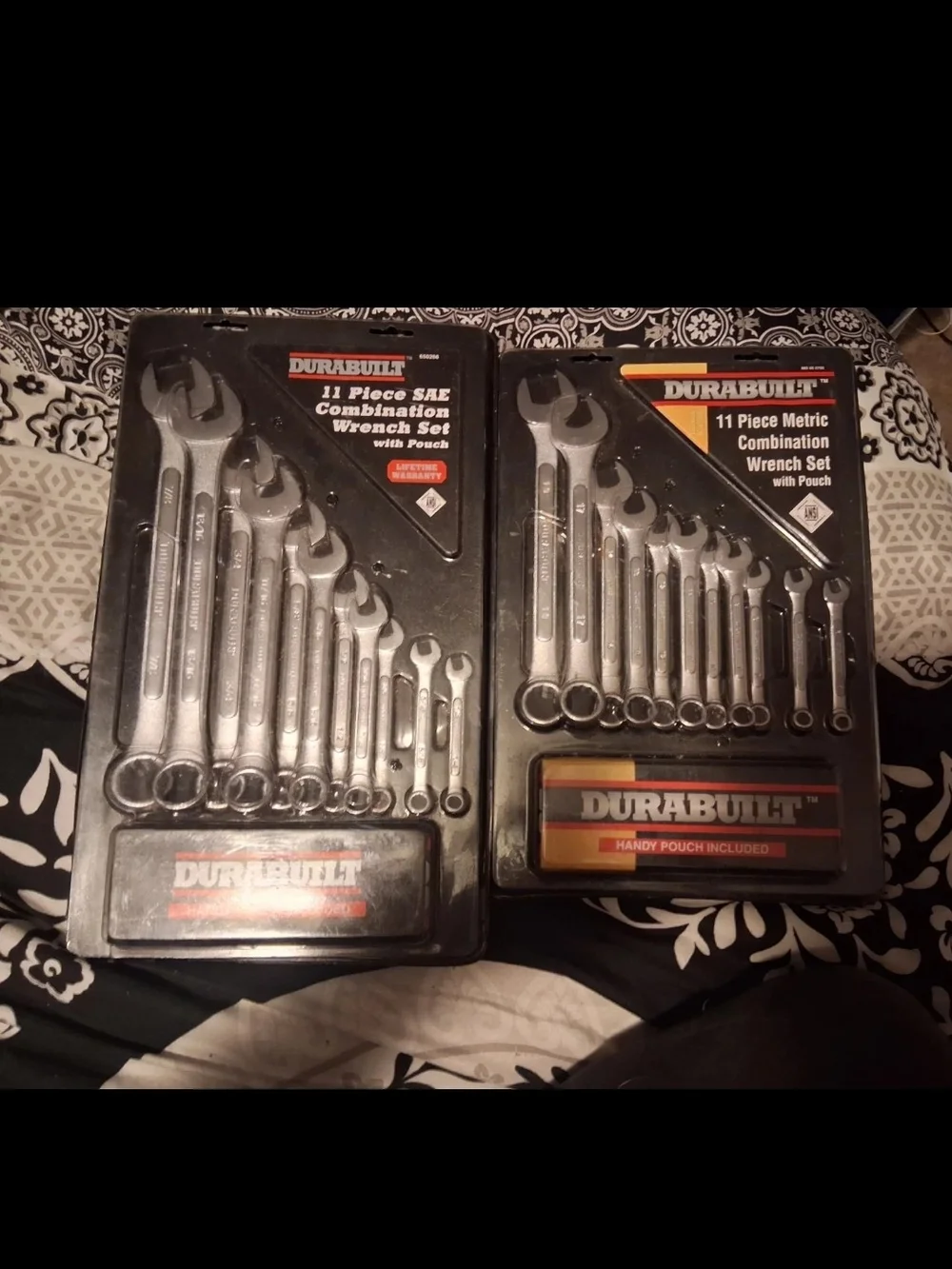 Durabuilt 11-Piece Metric Combination Wrench Set - Silver